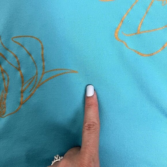 Kauluae Boys Youth Small Miulana Palani Pullover Polo Shirt Seafoam Teal Gold - Picture 8 of 8